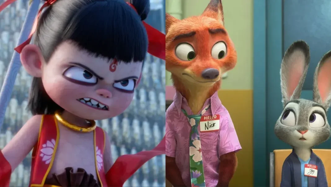 'Ne Zha 2' and 'Zootopia 2' A24; Disney