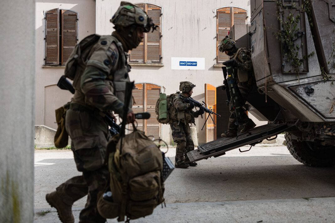 French soldiers pictured taking part in exercises during a joint military manoeuvre between the French and British army in northeastern France last year. (Sameer Al-Doumy/AFP/Getty Images)